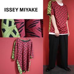極美品 ISSEY MIYAKE MEN マルチカラー Tシャツ イッセイミヤケ - メルカリ