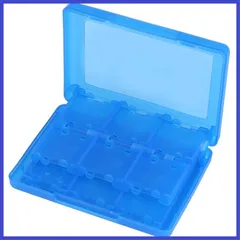 3DS 3DS ゲームカード 携帯 ソフト キャリングケース スタイラス メモリーカード (Blue) カード容量 22 ソフトケース