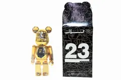 アベイシングエイプ A BATHING APE NOWHERE 23RD ANNVERSARY GOLD BE@RBRICK 100% 2016 23th 袋 未開封 箱 開封 ノーウエア 23周年 ベアブリック ゴールド 金 【中古】250303のサムネイル