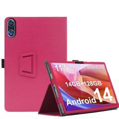 【在庫処分】For Rebecco K90 タブレット 12インチ ケース 角度調整 スタンド機能 高級PU レザー 全面保護 調節可能 擦り傷防止 磁気吸着 薄型軽量 良い手触り Rebecco K90 ケース (レッド)
