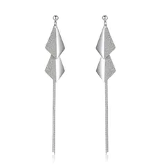 【在庫処分】7069047 - Earrings Stud Rhombus 金属アレルギー対応 ブランド 人気 レディース 女性 ひし形 シルバー 上品 ロング ピアス 揺れる KRUCKELのサムネイル