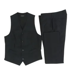 Emporio Armani エンポリオ・アルマーニ U1K020 U1105/U1V18R U1105 ベスト ジレ スラックス パンツ セットアップ ブラック系 ITA 46【中古】のサムネイル