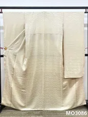 無地振袖 紋意匠 シンプル くすみカラー 向鶴 身丈158cm 撥水加工済