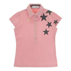 サイズ：M LE COQ GOLF ルコックゴルフ  半袖ポロシャツ 星 レッド系 [240001255444] ゴルフウェア レディース ストスト