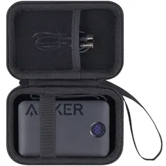 【特売】【 ケースのみの販売】Anker Power Bank (20000mAh 22.5W Built-In USB-C ケーブル) Anker A1647モバイルバッテリー収納ケース，ブラック-Khankaのサムネイル