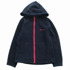 Columbia コロンビア フリースジップアップ パーカー アウター ネイビー サイズS PL3988 レディース 【中古】