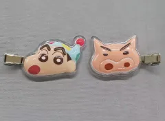 【中古】アクセサリー(非金属) 野原しんのすけ＆ぶりぶりざえもん(パープル) 立体アクリル前髪クリップ2P 「クレヨンしんちゃん」