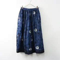 marbleSUD マーブルシュッド　リネン　花柄刺繍　セットアップ　スカート 大人ナチュラル】オリジナルの刺繍トップスや花柄トップスをご