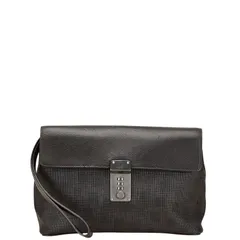 ダンヒル ディーエイト ダイヤルロック セカンドバッグ クラッチバッグ ブラウン PVC レザー メンズ Dunhill【1-0230974】