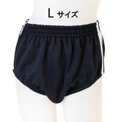 新品　ヨット　ナイロンブルマー　ライン入り　学販ブルマー Lサイズ　ラスト1枚 ys-bl12-1.jpg