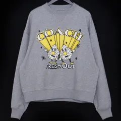 未使用 COACH ベーグル クルーネック スウェットシャツ Mサイズ グレー CW705のサムネイル