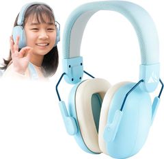 KsGear 아이 이어머프 아이 전용 접는 소음 감음 청각 과민 HSP 방음 방음 학교 수업 음악 페스 라이브(블루)