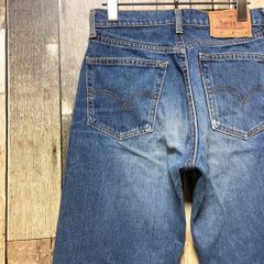 《フィリピン製》リーバイス Levi's 青☆デニムパンツ S 512 無地柄 ロゴタグ 赤タブ ボタン裏359 打ち抜きリベット コインポケット 紙パッチ ヴィンテージ加工 インディゴ e10のサムネイル