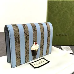 92 送料込み！ 未使用品 GUCCI コンパクトウォレット 701489 アイス  