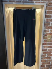 【美品】NIKE ナイキ 通気性抜群 トレーニングパンツ ロングパンツ ドライフィットパンツ ネイビー ピンク サイズS 調整可能 A-953