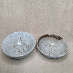 長石釉茶碗　全部掛け茶碗　窯変紅斑茶碗　轆轤目茶碗　山茶窯井上良 長石単味掛け茶碗 轆轤目茶碗 紅斑茶碗 長石釉茶碗 山茶窯井上良