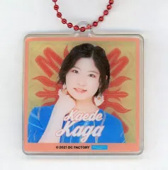 【中古】雑貨 加賀楓(モーニング娘。’21) クリアチャーム Atype(背景：イエロー) 「モバガチャ Hello! Project オフィシャル オンラインガチャ 2021 Summer ver.」 レア景品