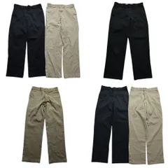 古着卸 まとめ売り ディッキーズ DickieS 874 ワーク パンツ 6枚セット (メンズ 32 /33 /34 ) ベージュ ブラック ワーク 中古 古着 MZ7558
