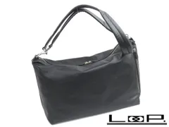 ▲限定値下げ▼ ■美品■　ガンゾ 2WAY ショルダー バッグ レザー カーフ ブラック 【48784】のサムネイル
