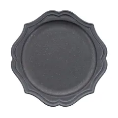 新品 EAST table(イーストテーブル) プレート 18cm ラフィネ ノワール ブラック 日本製 中皿 洋食器 レンジ対応 食洗器対応 31-019-01