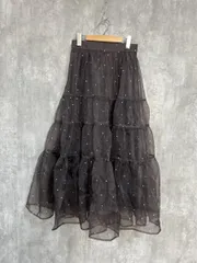 新品未使用⭐︎Apuweiser-riche マチフレアドットボリュームスカート Apuweiser-riche（アプワイザーリッシェ）の「マチフレアドット