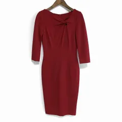 #anc エスカーダ ESCADA ワンピース 32 赤系 七分袖 レディース [825687]のサムネイル
