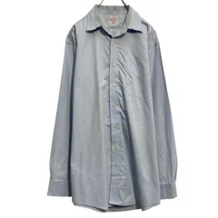 Brooks Brothers 長袖 無地シャツ ブルックスブラザーズ L~ ブルー ポケット 古着卸 アメリカ仕入 a701-5663のサムネイル