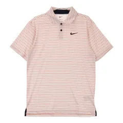 サイズ：S NIKE GOLF ナイキゴルフ FD5932-812 半袖ポロシャツ ボーダー柄 オレンジ系 [240101503937] ゴルフウェア メンズ ストスト