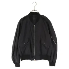 A BATHING APE (アベイシングエイプ) 00s エポレットMA-1 フライトジャケット ブラックのサムネイル