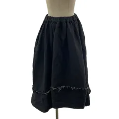 COMME des GARCONS COMME des GARCONS / コムコム | 2023SS | 製品加工 カットオフ ロング イージー スカート | S | ブラック | レディース