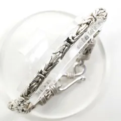 シルバー ブレスレット 総重量約21.5g 約19cm
