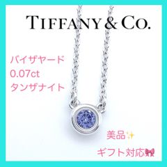 美品✨Tiffanyティファニーバイザヤードタンザナイトネックレス 0.07ct シルバー　プレゼント