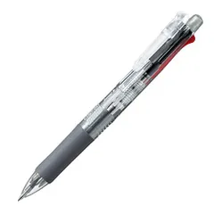 ゼブラ 多機能ペン 4色+シャープ クリップオンマルチ 透明 10本 B-B4SA1-C