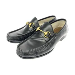 GUCCI グッチ ローファー 表記サイズ:5.5 ホースビット/レザー    ブラック メンズ / 241007001546