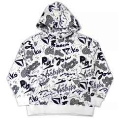 [중고] 의류 Aqours MEMBER HOODIE (파커) 화이트 L 사이즈 [R4G × 러브라이브! 선샤인!!]