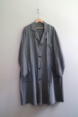 Vintage French Work Black Chambray Atelier Coat フランス シャンブレーコート ブラシャン