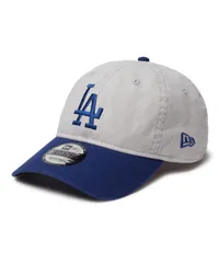 【ムラスポ公式】新品 NEW ERA ニューエラ キャップ 帽子 9TWENTY Washed Duck ロサンゼルス・ドジャース グレー ダークロイヤルバイザー 14388749