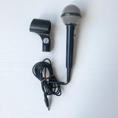 【加茂市のまだまだ使えるもの】AIWA アイワ DM-501 マイク マイクホルダー付き カラオケ ホビー 練習 単一指向性ムービングコイル型