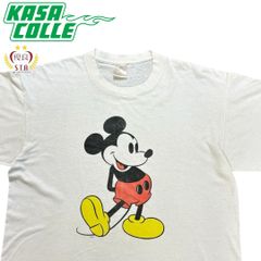 【 MICKEY MOUSE（ミッキーマウス）】90s Vintage T-Shirt White Body (Size XL)（タグ：ONEITA POWER / 50 Plus｜USA製）