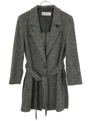 MaxMara マックスマーラ ウールナイロンロングジャケット セットアップ グレー 42のサムネイル