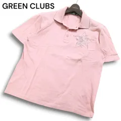 GREEN CLUBS グリーンクラブ 春夏 トゥイーティー&シルベスター刺繍★ 鹿の子 半袖 ポロシャツ Sz.3 メンズのサムネイル