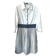 DD116 QUEENS COURT クイーンズコート ワンピース ホワイト グレー レディース 2サイズ