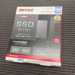 ◇ BUFFALO ポータブルSSD MINI [ SSD-PGM960U3-B/N ] 960GB 【未開封/保管品】 PCパーツ 外付けSSD バッファロー / 新品