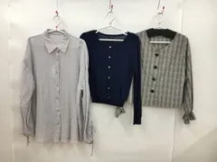 イング INGNI 長袖シャツ M まとめ 3点セット ライトグレー他 2407WT063