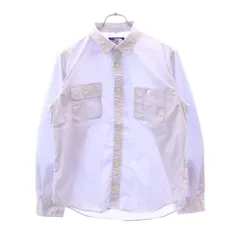 THE NORTH FACE PURPLE LABEL (ノースフェイスパープルレーベル) STRETCH BROAD SHIRT ストレッチボードシャツ 長袖ボタンダウンシャツ ブルー NT3450N