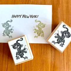年賀状スタンプ2点セット＞ 年賀状はんこセット　 龍　辰年