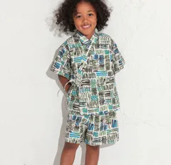 【MOONCHILD】オーシャンアンドグラウンド 甚平スーツ　4412601