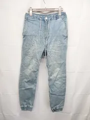 ◇ ⊂ BEAUTY & YOUTH ビューティアンドユース スキニー デニム ジョガー パンツ サイズS ライトブルー系 メンズ E  【1506250013429】