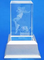 【中古】小物(キャラクター) [単品] 主人公 3Dクリスタル 「PS4/PS Vitaソフト ペルソナ3 ダンシング・ムーンナイト ファミ通DXパック」 同梱特典