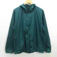 G■ユニクロ/UNIQLO ポケッタブルUVカットパーカ【L】緑/men's/46【中古】■